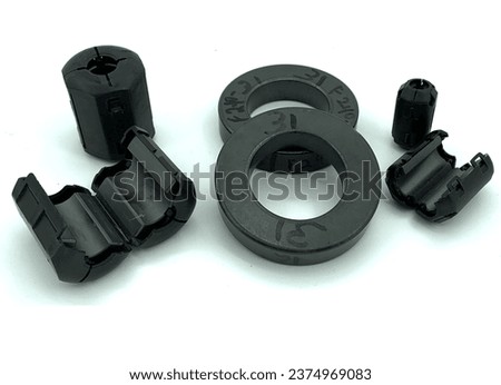 Ferrite Beads and Torois cores Royalty-Free Stock Photo #2374969083