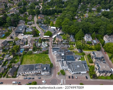 Aerial picture of Brummen in the Netherlands 