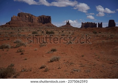 Monument Valley Utah Scenic Drive, Navajo Nation - Red Rock Buttes Mesa and Landforms