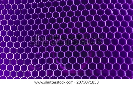 dark purple metal honeycomb pattern for background 