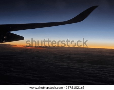 sunset picture took above the clouds