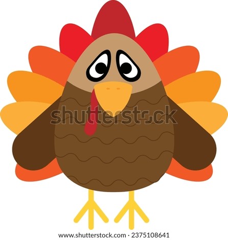 Turkey Thanksgiving vector image or clip art