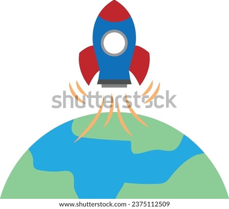  Space rocket vector image or clip art
