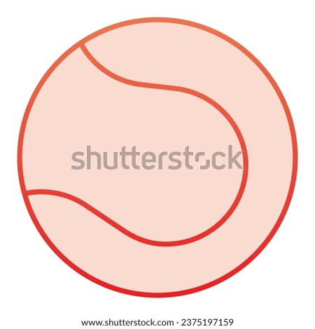 Baseball ball flat icon. Game ball red icons in trendy flat style. Sport ball gradient style design, designed for web and app. Eps 10