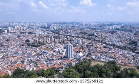 Aerial view of the Freguesia Do O. In São Paulo, SP.