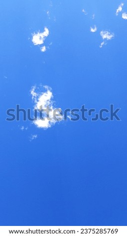 Light white gradient cloud blue sky summer background. Beauty clear cloudy sunny calm bright winter air bacground. Gloomy vivid cyan landscape in spring wind view skyline daytime environment. blue sea