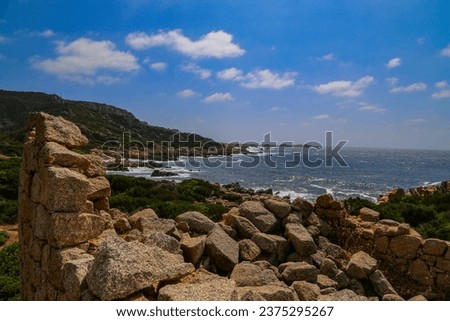 Beautiful view of Cala de la Conca in South of Corse, France