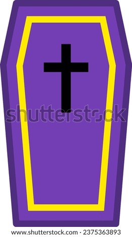 Coffin With the Symbol of the Cross