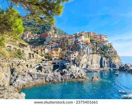 Italy’s World Heritage Site, Cinque Terre. Royalty-Free Stock Photo #2375401661