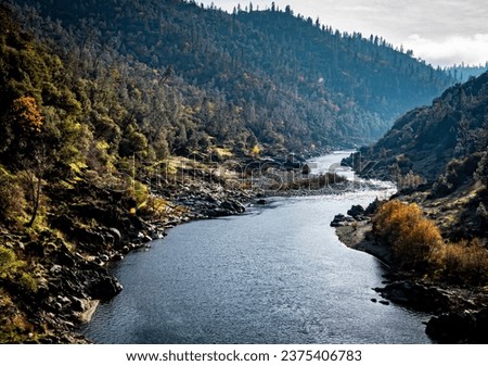 American River Auburn California Confluence Royalty-Free Stock Photo #2375406783