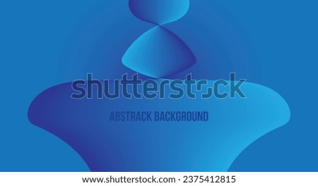 abstract vector eps. abstract background of colorful curved lines connecting three elements of different sizes. cool combination of light blue and dark blue.