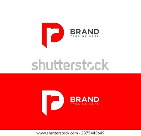 PR, RP letter branding logo Royalty-Free Stock Photo #2375443649