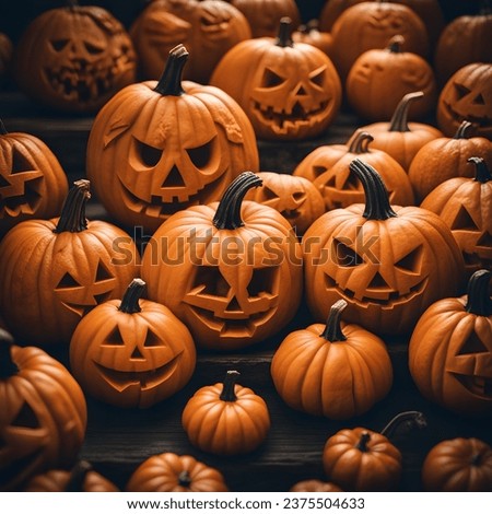 Halloween pumpkins background - Halloween Special