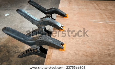 Clamps are commonly used in carpentry work to clamp or press two areas or objects until they do not move