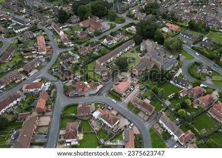 Aerial view of Ripon market town. North Yorkshire 