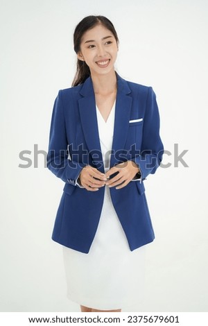 business woman Wear beautiful work clothes.