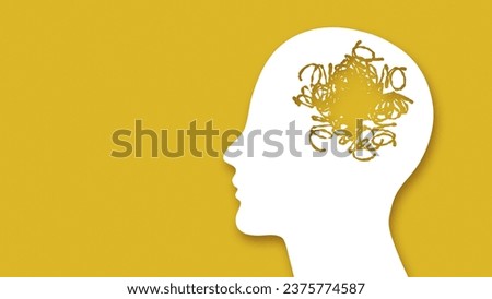 Concept of Pain and Confusion or Mental Health Disorder 3d illustration