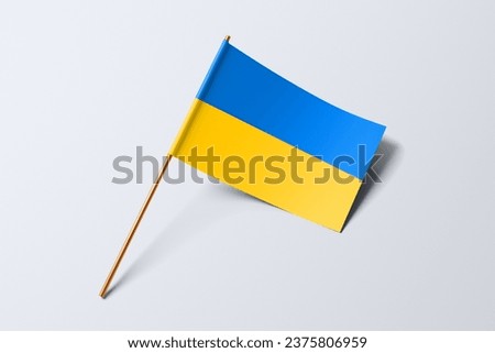 Ukraine Country flag on white background