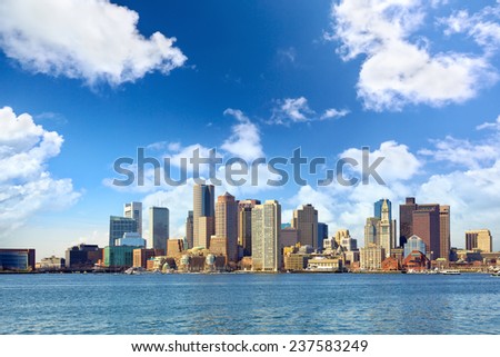 Boston downtown skyline, Massachusetts, USA