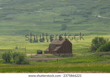 Beautiful and Magical old barn in the countryside in Heber, Utah