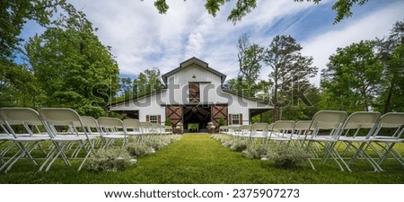 Wedding venue located in country Royalty-Free Stock Photo #2375907273