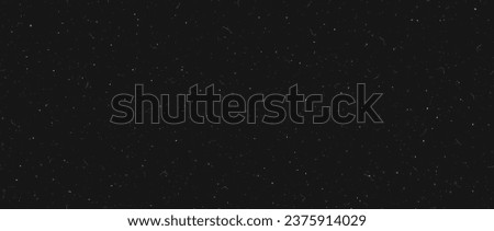 White speckles on black background. Seamless dusty noise film texture. Old grunge particles, scratches, fibers, flecks repeating wallpaper. Vintage rough dirty overlay. Vector gritty sand speck effect Royalty-Free Stock Photo #2375914029