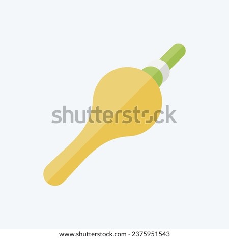 Icon Flute. related to India symbol. flat style. simple design editable. simple illustration