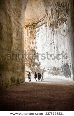 Ear of Dionysius in Neapolis Archaeological Park - Siracusa - Italy Royalty-Free Stock Photo #2375995531