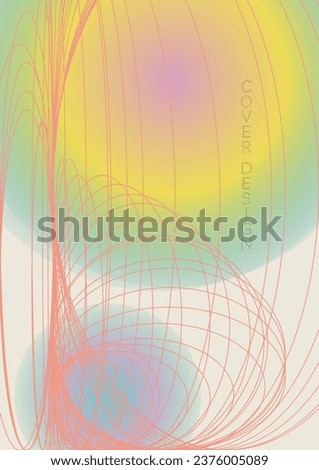 Futuristic Minimal Geometric Vector Poster Design with Lines and Gradient Colorful Circles. Set of Abstract Backgrounds for Covers, Flyers, Templates, Booklets, Cards, Brochures, Branding, etc.