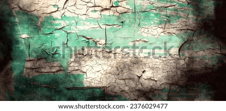 White paint on the wall. Peeling from old boards, cracked and peeling paint. The weathered, rough paint showed a pattern of cracks and peeling. High resolution textures for backgrounds and designs.