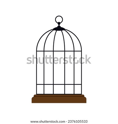 Bird cage.Vector design. Eps 10 Royalty-Free Stock Photo #2376105533