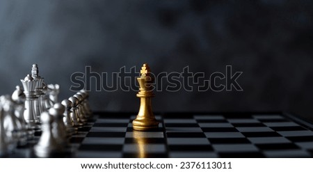 One Chess Piece is with a full set of chess strategy, planning and decision making concepts. Chess strategic business plan on businesspeople background