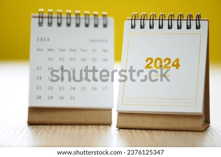 2024 Calendar: Start the New Year with Efficient Planning and Scheduling Royalty-Free Stock Photo #2376125347