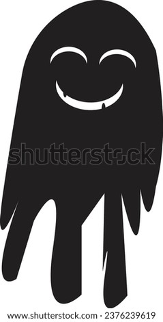 This is vector ghost for white background. It is editable.