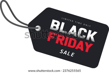 Black Friday sale: Vector Tag for Exclusive Deals Royalty-Free Stock Photo #2376255565
