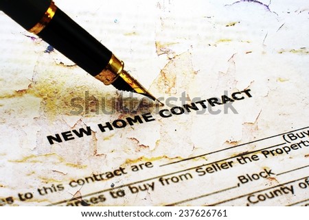 Home contract Royalty-Free Stock Photo #237626761