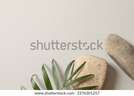 Stones on a colored background