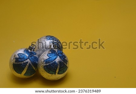 New Year's festive composition multicolor balls on background