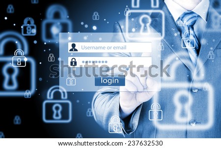 login and password