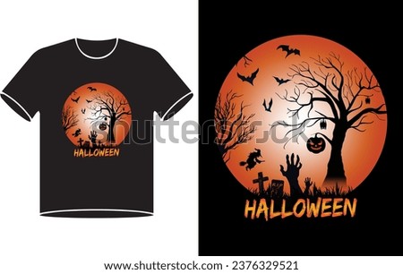Happy Halloween. Halloween t-shirt design template. Happy Halloween t-shirt design template easy to print all-purpose for man, women, and children