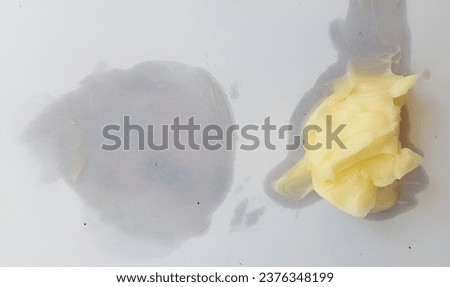 The presence of reducing sugars is indicated by the appearance of reddish-brown precipitate in test tubes. Royalty-Free Stock Photo #2376348199