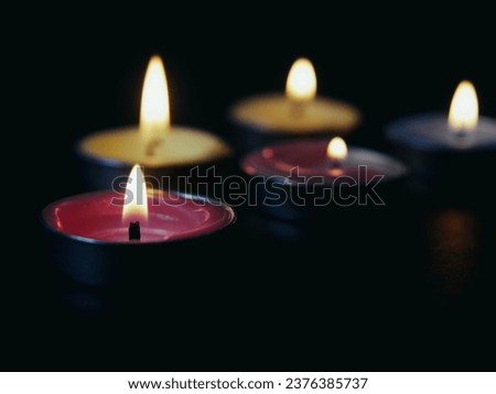 Candles give off a warm, beautiful light that is pleasing to the eye