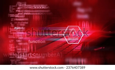 cyber threat risk management , malware and virus prevention , security awareness  Royalty-Free Stock Photo #2376407389