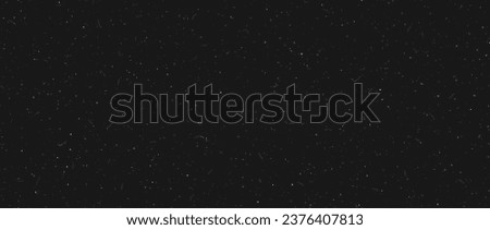 White speckles on black background. Seamless dust noise film texture. Old grunge particles, scratches, fibers, flecks repeating wallpaper. Vintage rough dirt overlay. Vector grit sand speck effect Royalty-Free Stock Photo #2376407813
