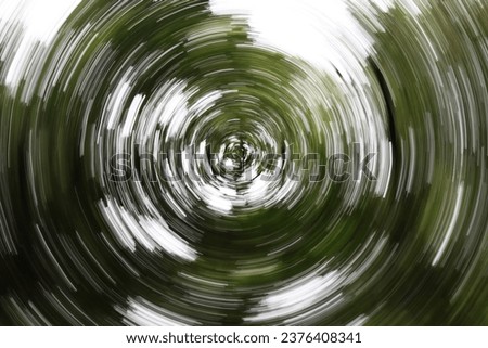 Special effect by rotating camera while taking the picture.