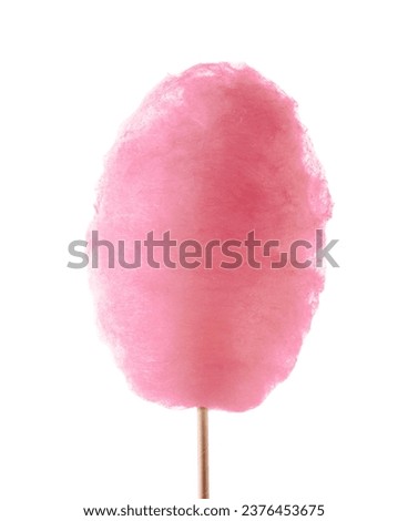 One bright cotton candy isolated on white Royalty-Free Stock Photo #2376453675