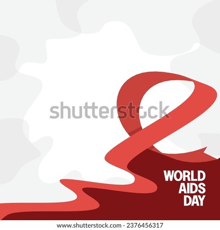 world aids day background, vector with copy space area. design for banner, poster, social media, flyer.