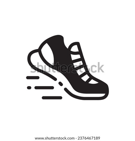 Sneakers icon. Sneakers flat sign design. Sneakers symbol pictogram. Sport shoe icon. Sport shoes sign. UX UI icon