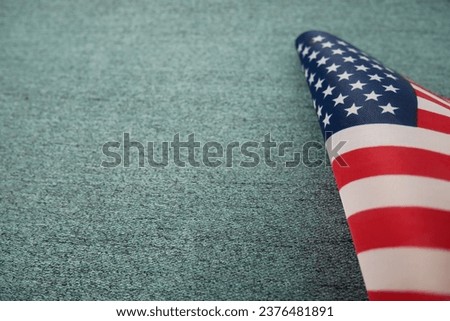American flag with copy space for Memorial Day, 4th of July, Labour Day. Independence Day.