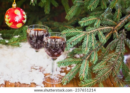 Christmas composition and decoration